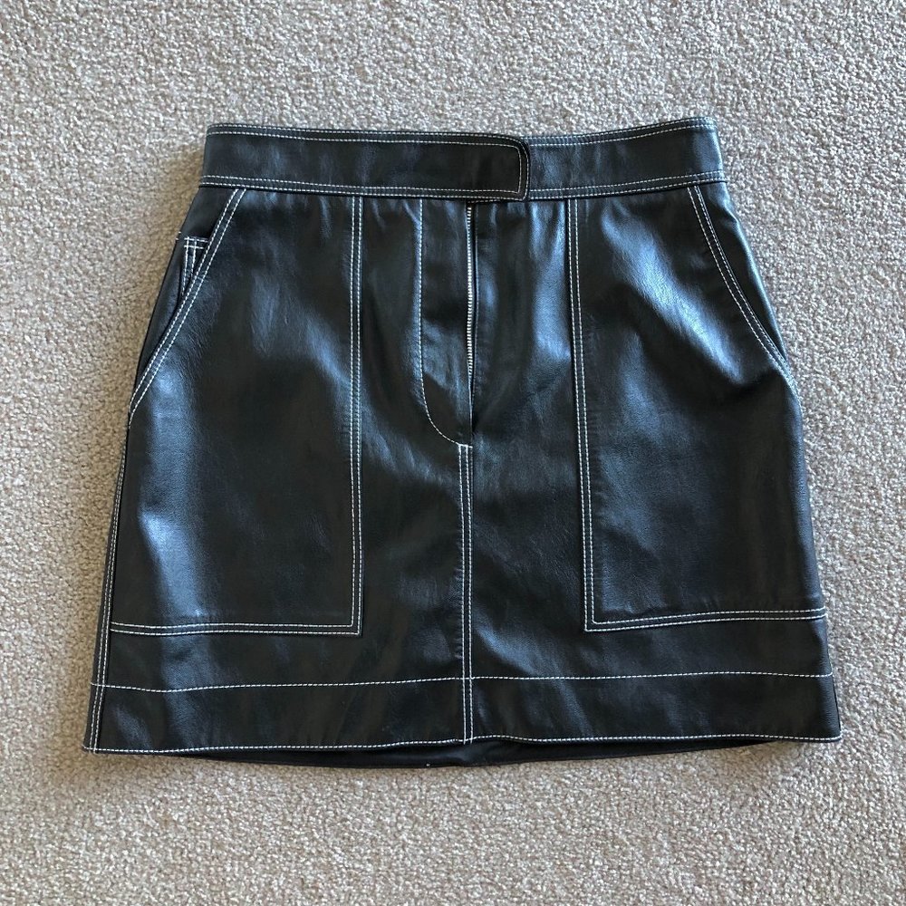 Contrast Stitch Mini Skirt - Picture 1 of 2